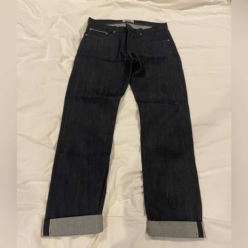 Naked & Famous Denim Black Straight-Leg Jeans